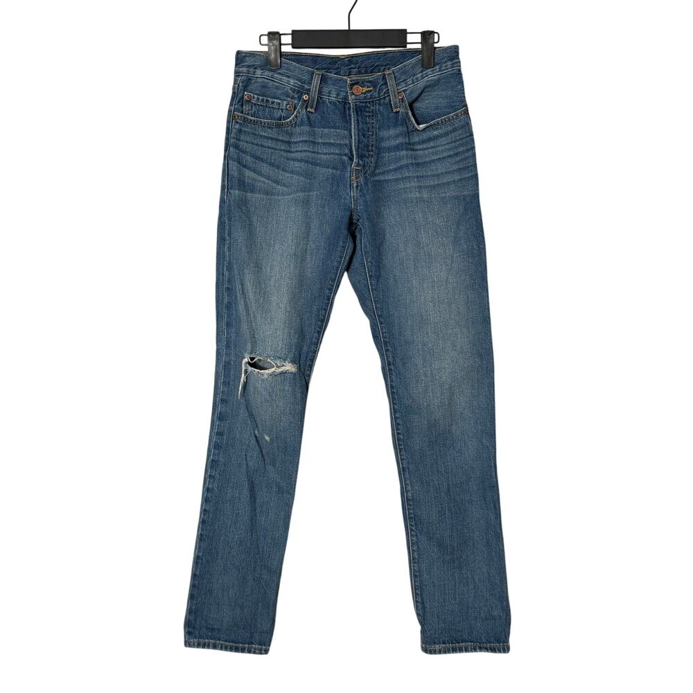 Levi's Womens 501 Slim Fit Jeans Medium Distressed Wash Size 26‎